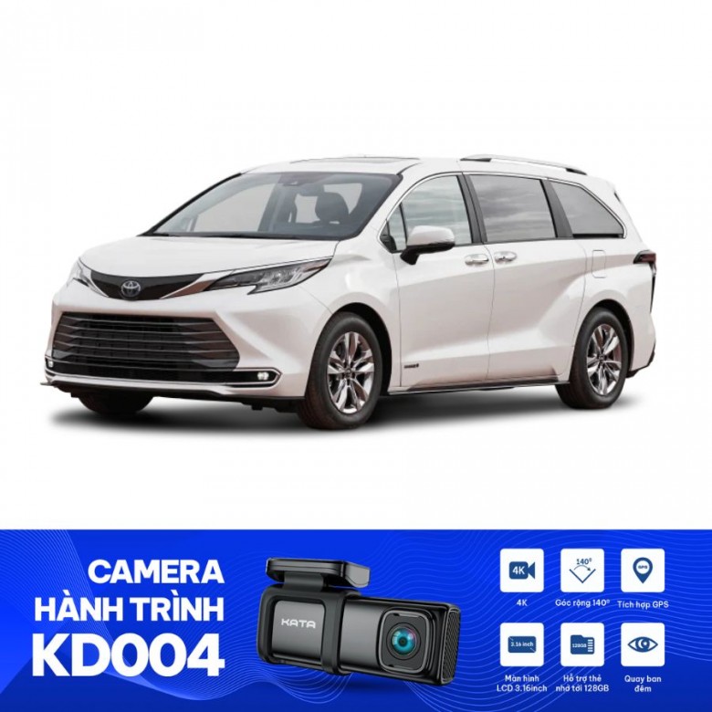 Lắp Camera Hành Trình Hải Phòng Cho Toyota Sienna 2021 - 